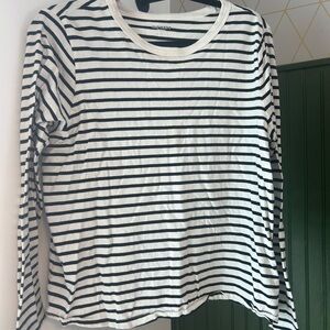 Old Navy Black and White Striped Top